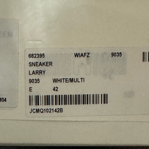 ALEXANDER MCQUEEN LARRY OVERSIZED PERFORATED SNEAKER (WHITE/MULTI) SIZE 42 - Picture 11 of 12